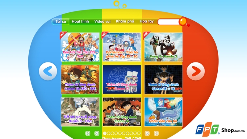 Sóc Nhí cung cấp một thư viện video khổng lồ