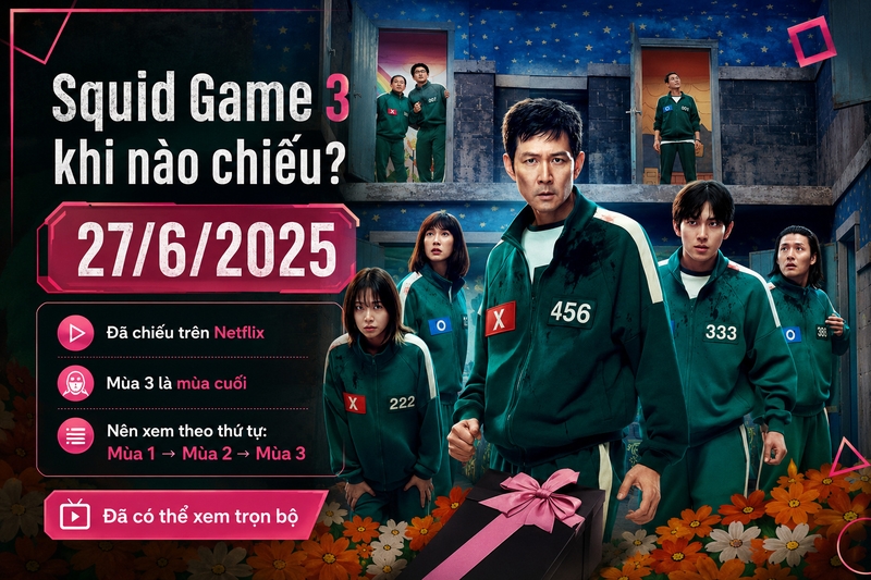 Squid Game 3 khi nào chiếu