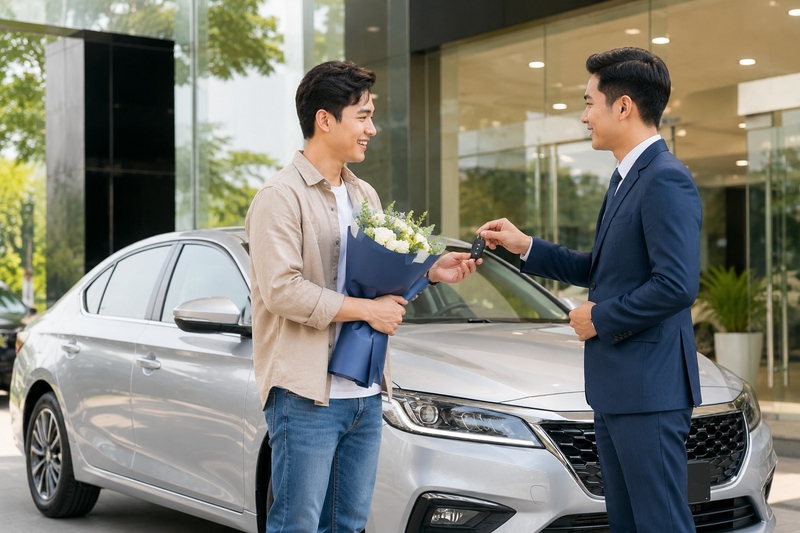 Lời chúc mừng khách hàng mua xe mới chuyên nghiệp