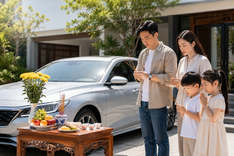 Lưu ý phong thủy khi đăng status mua xe mới