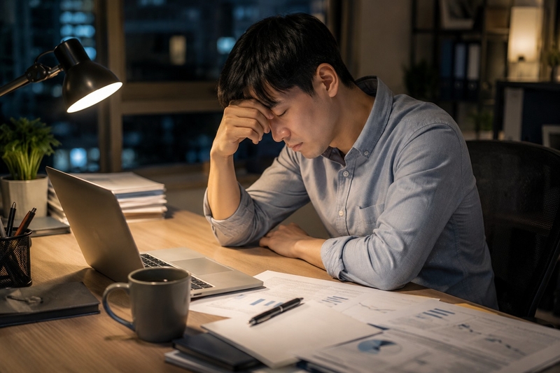 Status về công việc áp lực, mệt mỏi
