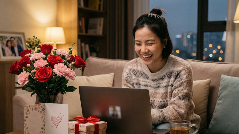 Lời chúc 8/3 tặng vợ yêu ở xa