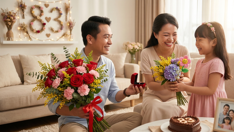 STT 8/3 cho vợ và con gái hay nhất