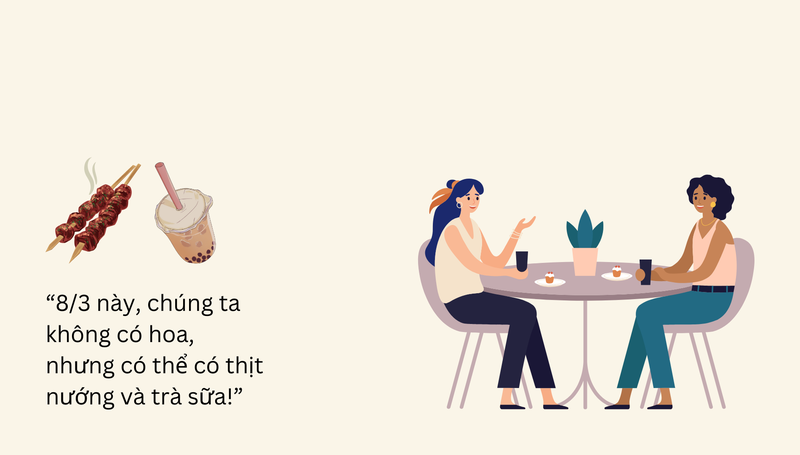 STT 8/3 ngắn gọn hài hước cho bạn bè