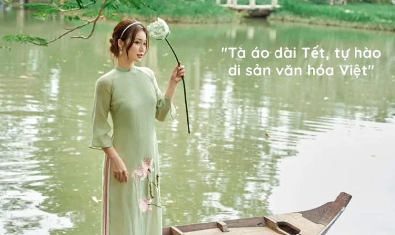 STT áo dài Tết 2025 ảnh 4