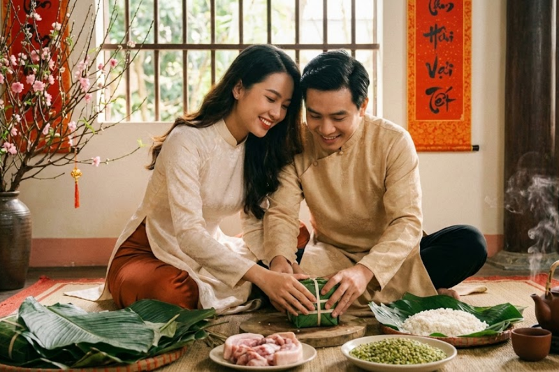 STT bánh chưng 2026 thả thính