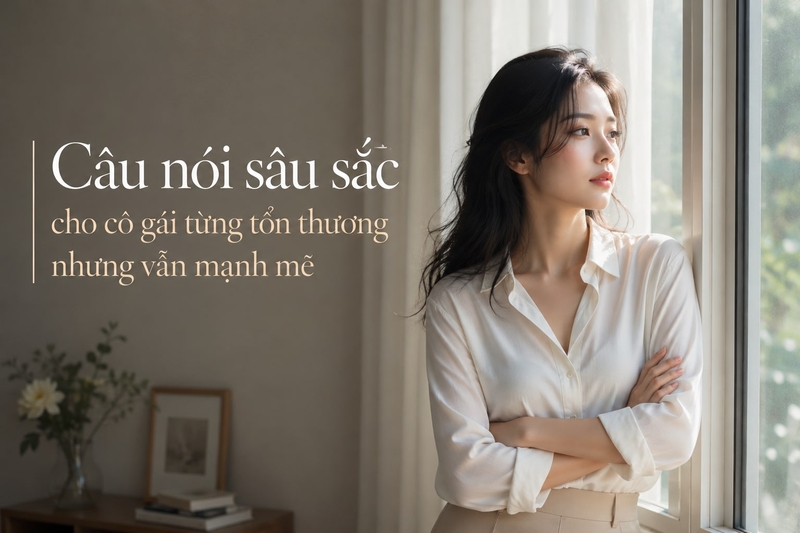 Câu nói sâu sắc cho cô gái từng tổn thương nhưng vẫn mạnh mẽ