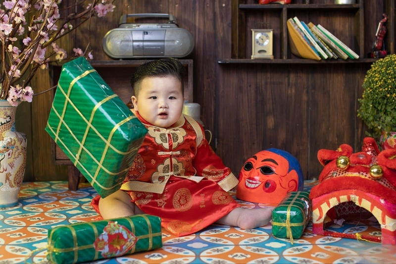 STT đăng ảnh Tết cho bé 5