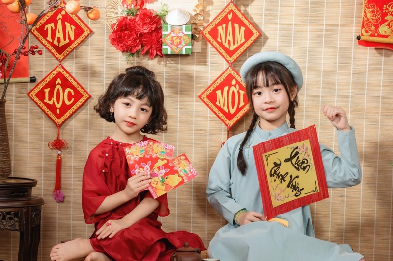 STT đăng ảnh Tết cho bé 2