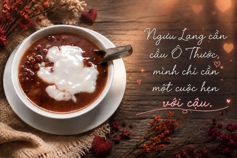 STT Thất Tịch thả thính crush cực dính