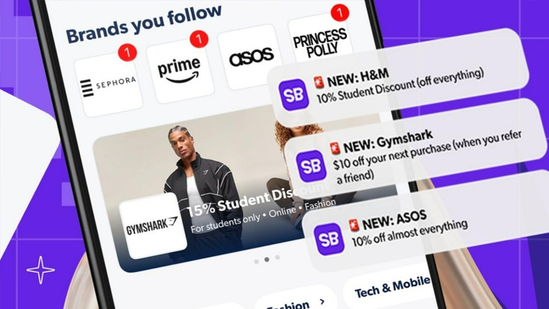Student Beans thường cập nhật các chương trình khuyến mãi mới