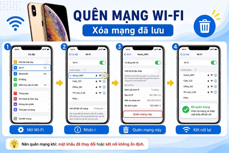 sử dụng WiFi trên iPhone Xs ảnh 5