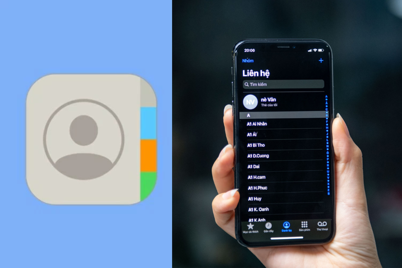 Sử dụng Danh bạ từ ứng dụng Điện thoại trên iPhone (1)