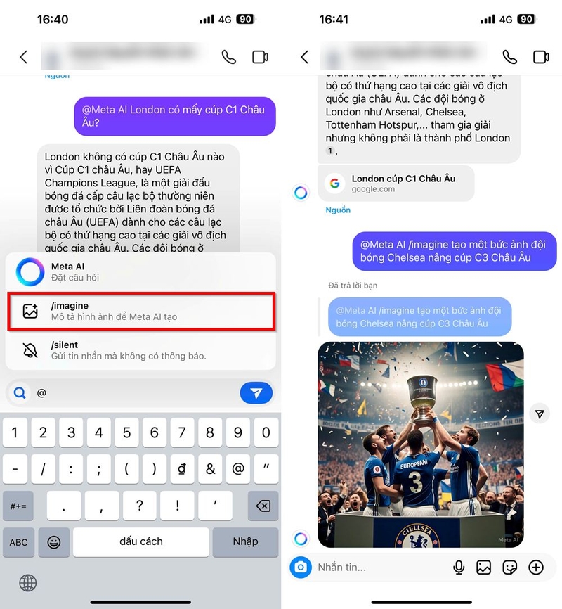 Cách sử dụng Meta AI trong đoạn chat Instagram ảnh 4