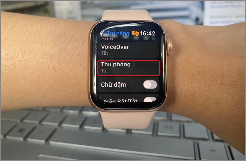 sử dụng Thu phóng trên Apple Watch 3