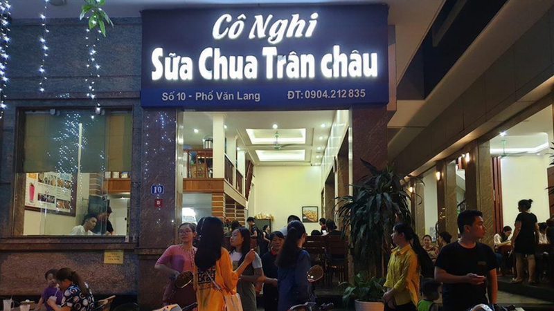 Sữa chua trân châu Cô Nghi tại Hòn Gai