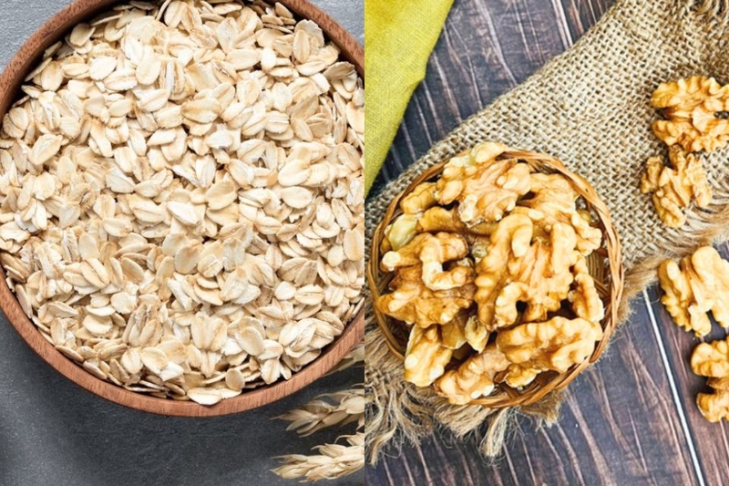 Nguyên liệu - Sữa hạt yến mạch óc chó