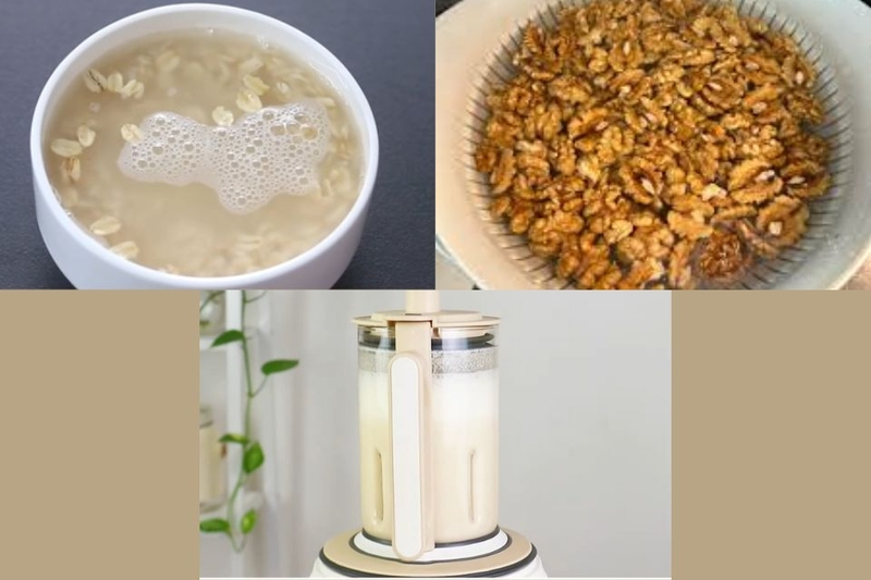 Cách chế biến sữa hạt yến mạch óc chó