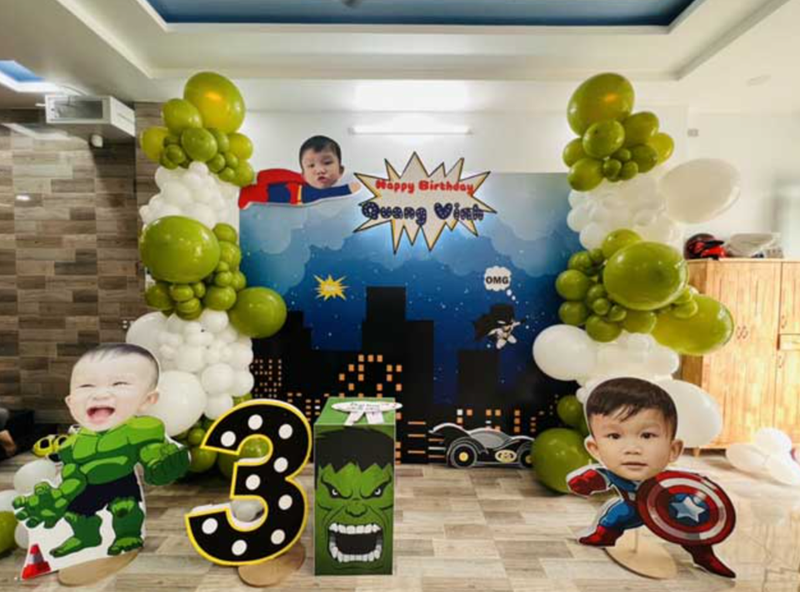 Cách trang trí sinh nhật siêu ấn tượng