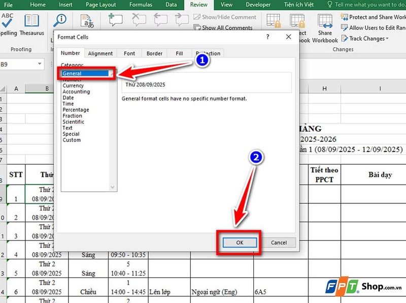 Sửa lỗi #VALUE ngày tháng trên Excel - 03