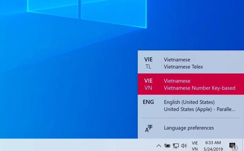 lỗi không gõ được tiếng Việt trong Win 10 - Hình 2