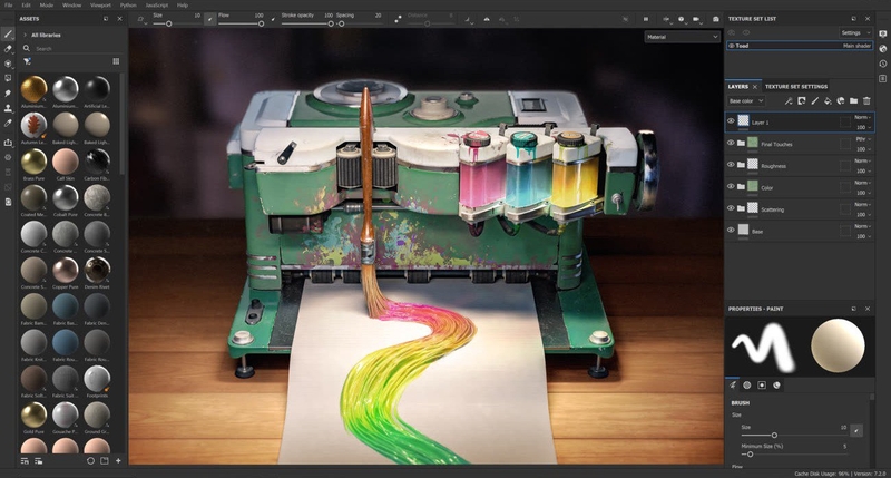 tinh nang co ban cua substance painter