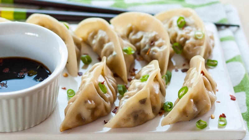 Sủi cảo nhân thịt và cần tây 1