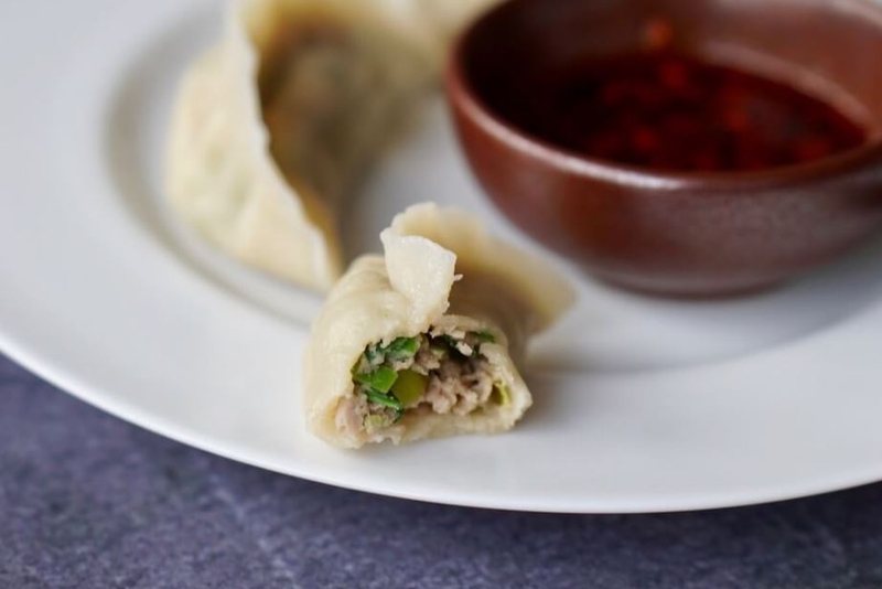 Sủi cảo nhân thịt và cần tây 5