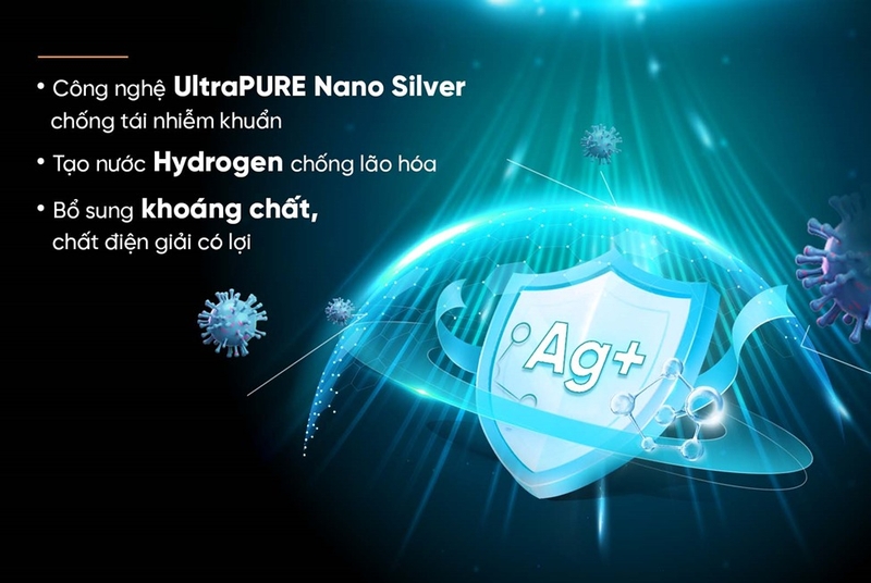 Ngăn ngừa tái nhiễm khuẩn từ UltraPURE Nano Silver