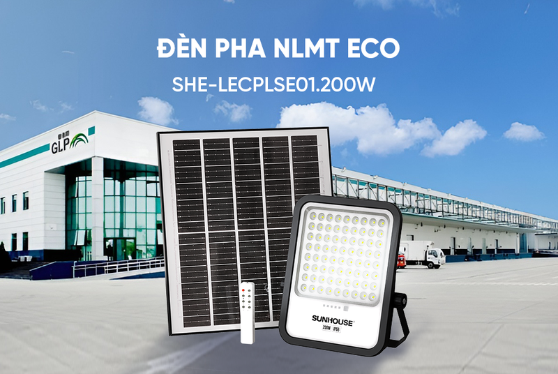 Đèn pha năng lượng mặt trời Sunhouse Eco SHE-LECPLSE01.200W - hình 6