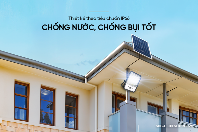 Đèn pha năng lượng mặt trời Sunhouse Eco SHE-LECPLSE01.300W - hình 2