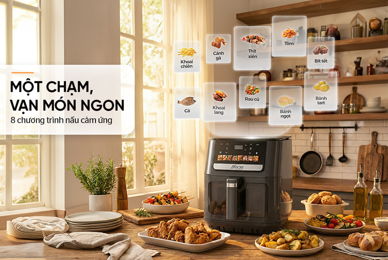 Nồi chiên không dầu điện tử Sunhouse Mama 10 lít SHD4096 - hình 6