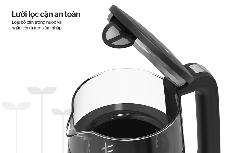 Bình đun siêu tốc thủy tinh Sunhouse Mama 1.7 lít SHD1333 - hình 6