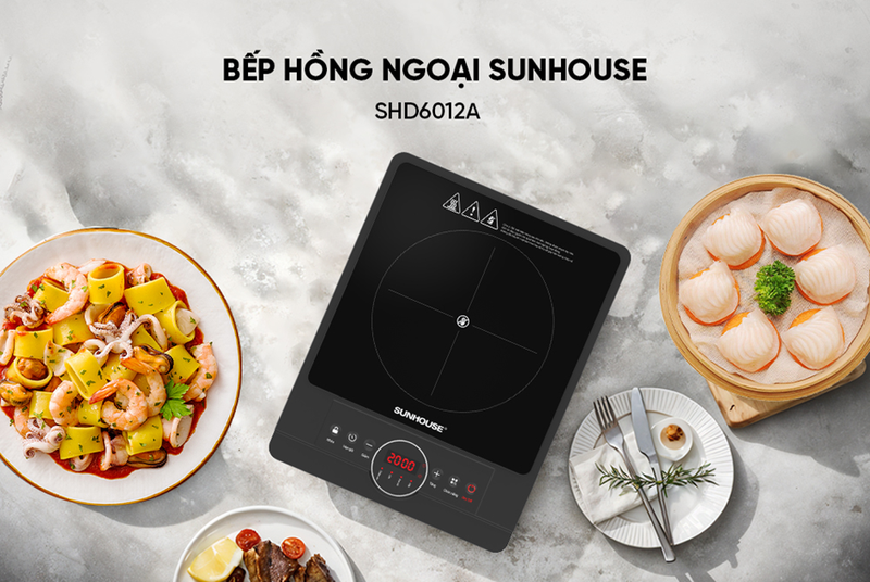 Bếp hồng ngoại đơn Sunhouse SHD6012A 2000W - hình 1