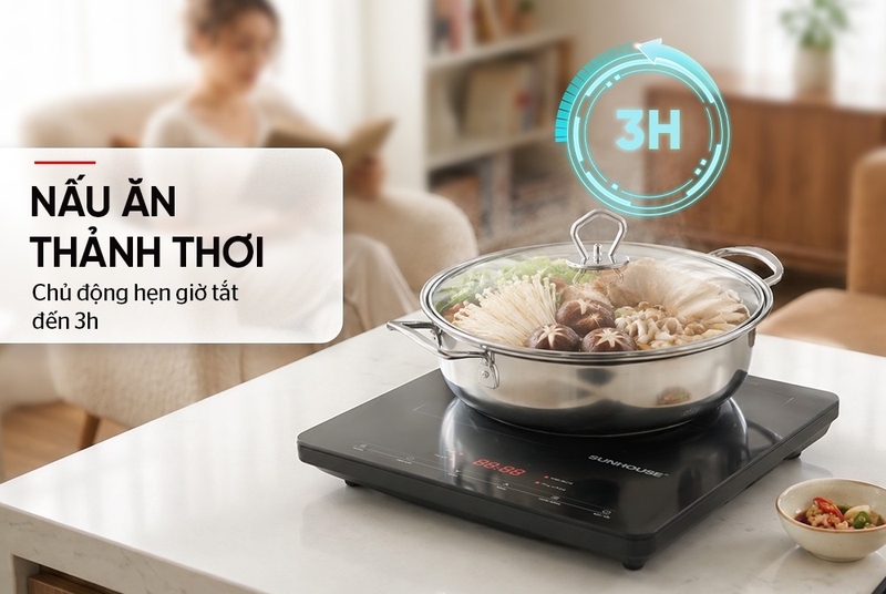 Bếp điện từ đơn cảm ứng Sunhouse SHD6807 2000W - hình 6