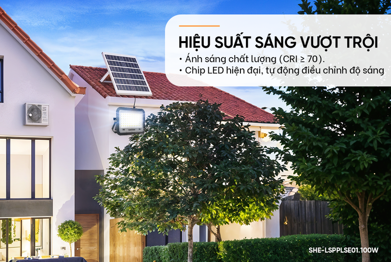 Đèn pha năng lượng mặt trời Sunhouse Spec SHE-LSPPLSE01.100W - hình 5