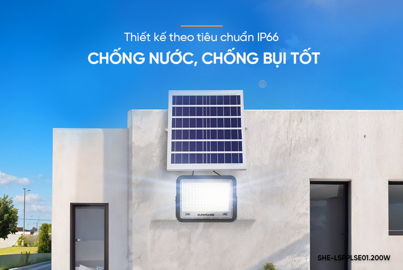 Đèn pha năng lượng mặt trời Sunhouse Spec SHE-LSPPLSE01.200W - hình 2