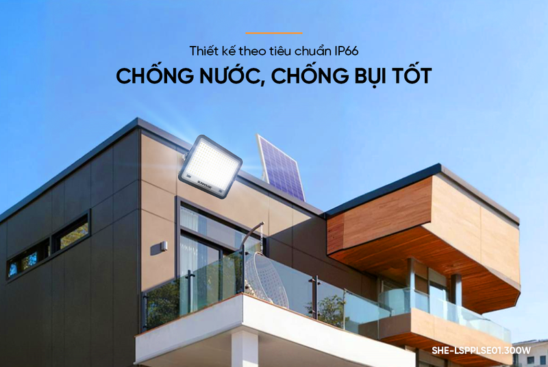 Đèn pha năng lượng mặt trời Sunhouse Spec SHE-LSPPLSE01.300W - hình 2