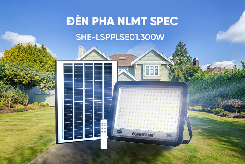 Đèn pha năng lượng mặt trời Sunhouse Spec SHE-LSPPLSE01.300W - hình 6