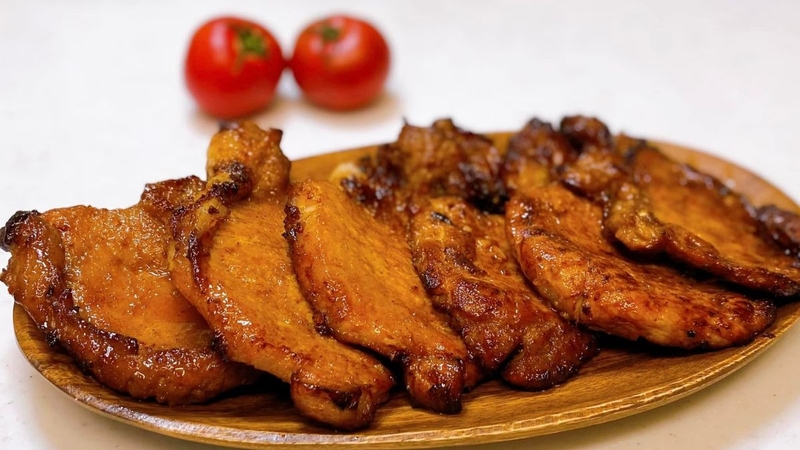 sườn cốt lết nướng mật ong hình 2