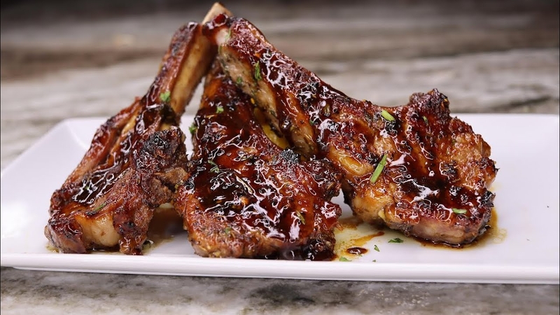 Sườn cừu nướng mật ong