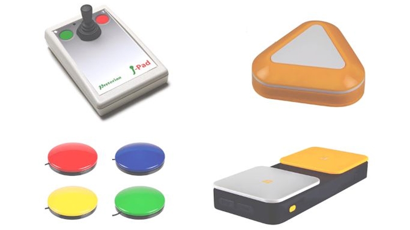 Công tắc vật lý thường được lựa chọn sử dụng kèm với Switch Access