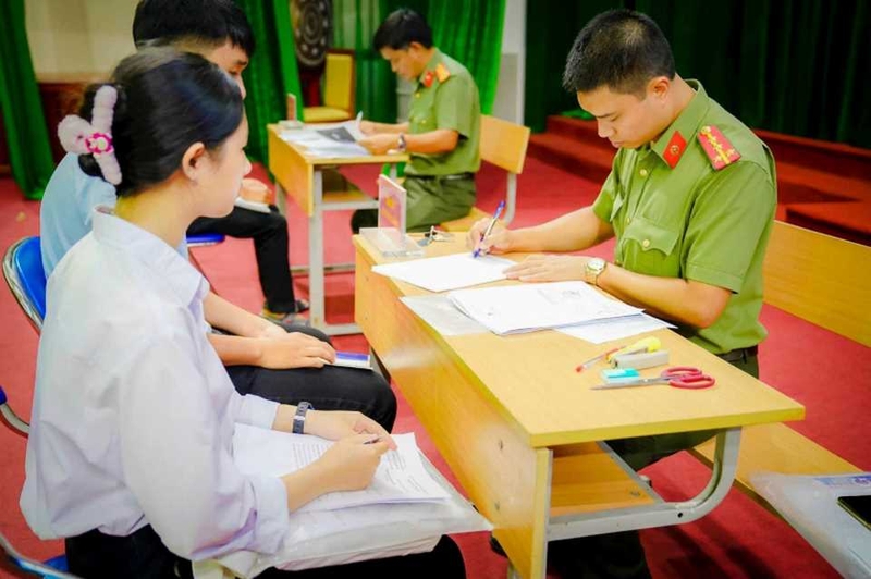 Chuẩn bị đăng ký tuyển sinh các trường CAND (T01, T02, T03)