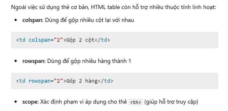 Table HTML ảnh 6