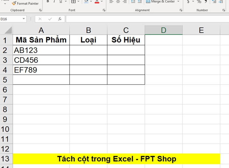 Tách cột trong Excel - 08