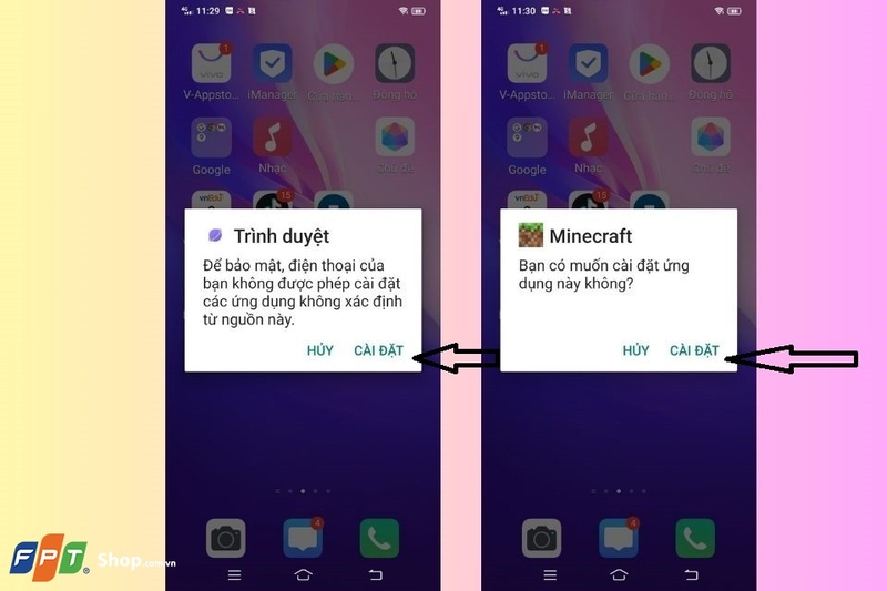 Cập nhật thông báo cài đặt game