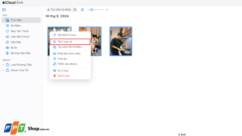 tải ảnh từ iCloud về máy tính 22
