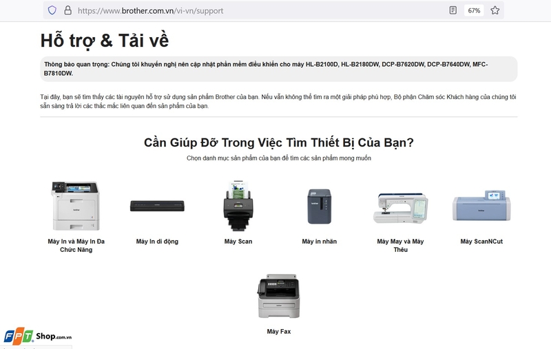 Tải driver máy in Brother HL L2320D  ảnh 1