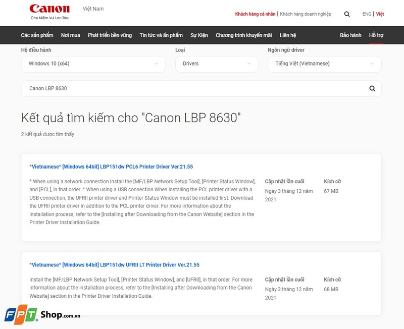 tải driver máy in Canon LBP 8630 ảnh 6
