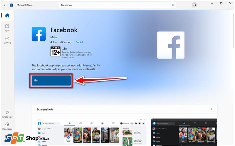 Tải Facebook về máy tính - 03